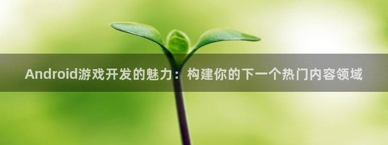 沐鸣2代理注册：Android游戏开发的魅力：构建你的下一个热门内容领域