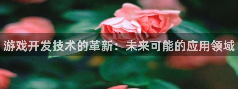 沐鸣2注册丘27337：游戏开发技术的革新：未来可能的应用领域