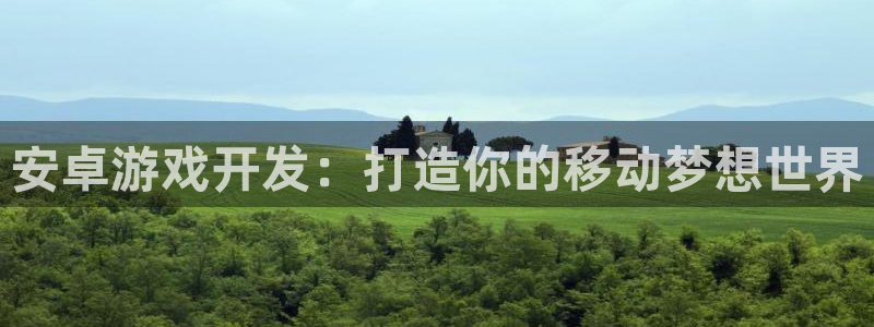 沐鸣2开户地址：安卓游戏开发：打造你的移动梦想世界